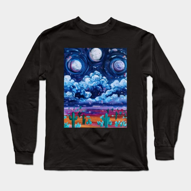 Desert moons Long Sleeve T-Shirt by KeriLise